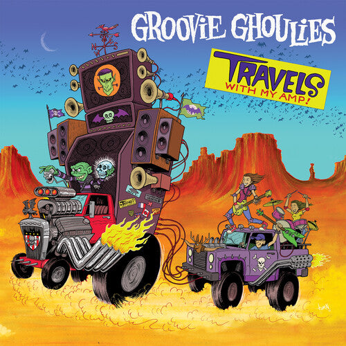 Groovie Ghoulies - Travels With My Amp LP (Neon Green/Cyan)