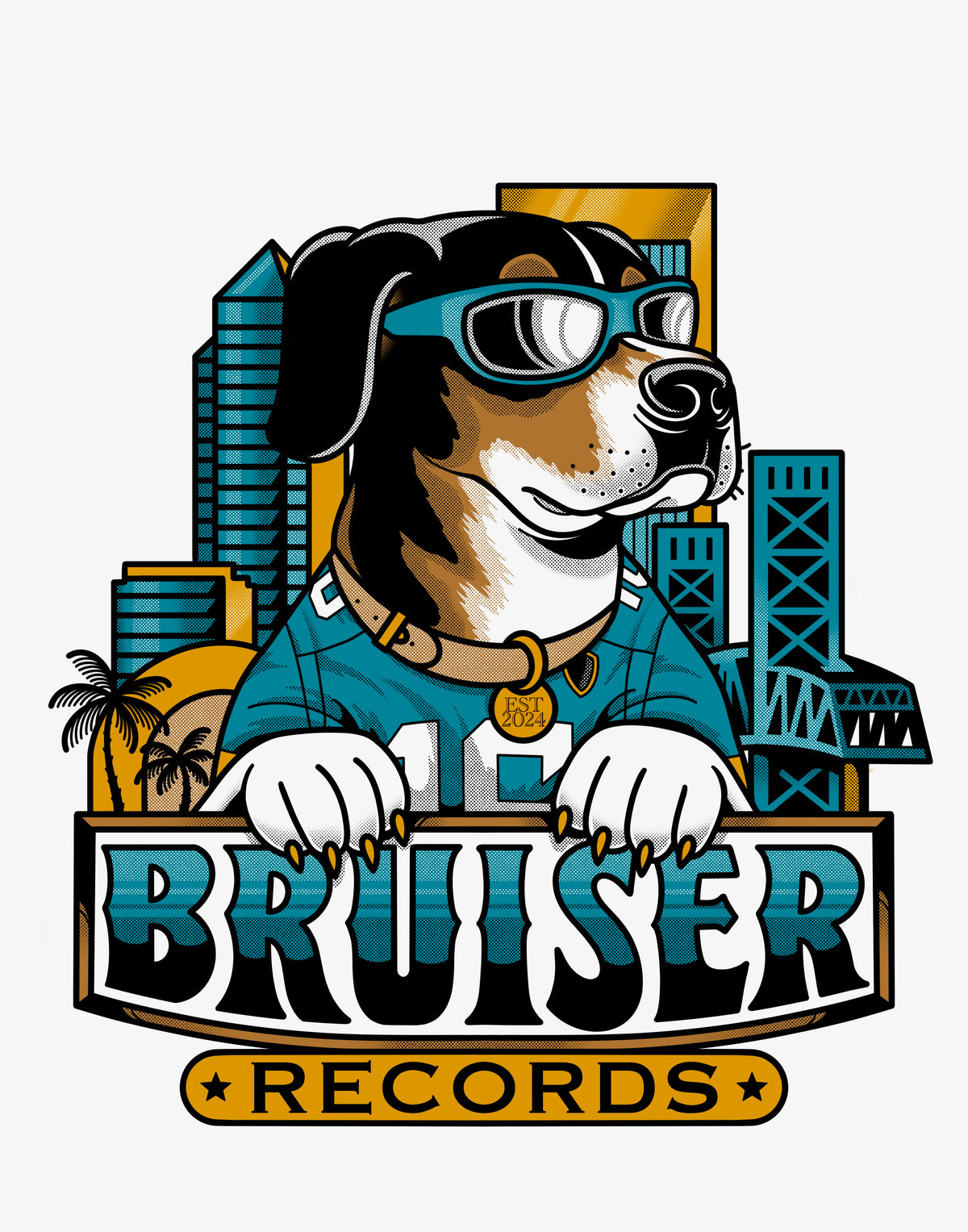 Bruiser Records Shirt - Duval Store Logo Edition - Girl's Shirt (BLK)