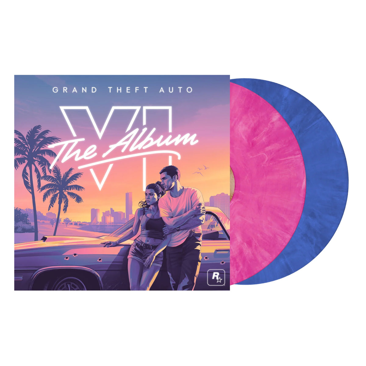 Grand Theft Auto VI: The Album - 2xLP (IEX Blue/Pink Marble)