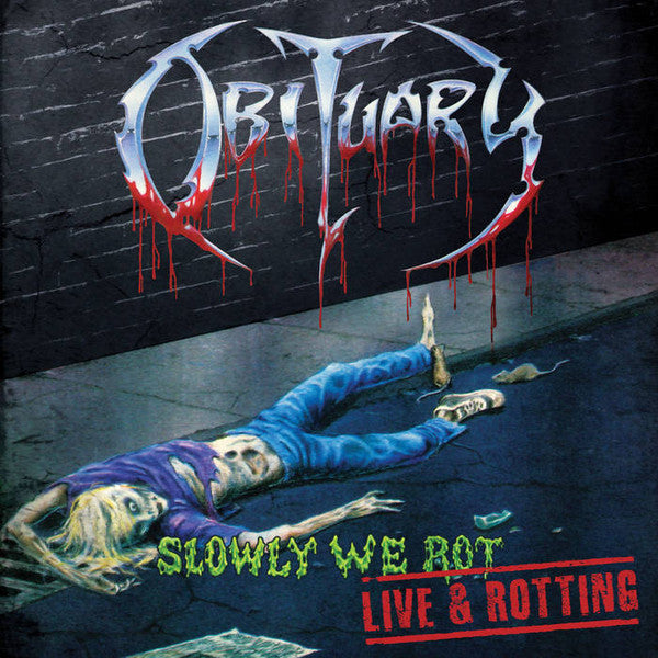 Obituary - Slowly We Rot: Live And Rotting LP ( Silver)